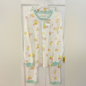 The Beaufort Bonnet Company Floral Pajamas with Mint Accents